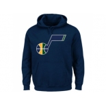 Utah Jazz Majestic Current Logo Tech Patch Navy Pullover Hoodie