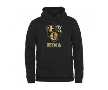 Brooklyn Nets Gold Collection Pullover Hoodie Black