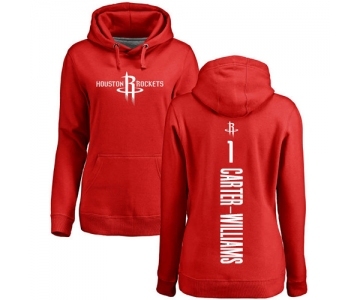 NBA Women's Nike Houston Rockets #1 Michael Carter-Williams Red Backer Pullover Hoodie