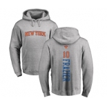 NBA Nike New York Knicks #10 Walt Frazier Ash Backer Pullover Hoodie