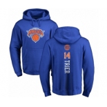 NBA Nike New York Knicks #14 Allonzo Trier Royal Blue Backer Pullover Hoodie