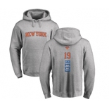 NBA Nike New York Knicks #19 Willis Reed Ash Backer Pullover Hoodie