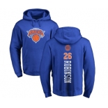 NBA Nike New York Knicks #26 Mitchell Robinson Royal Blue Backer Pullover Hoodie