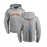 NBA Nike New York Knicks #3 John Starks Ash Backer Pullover Hoodie
