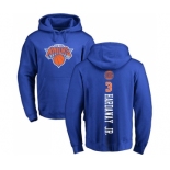 NBA Nike New York Knicks #3 Tim Hardaway Jr. Royal Blue Backer Pullover Hoodie