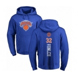 NBA Nike New York Knicks #32 Noah Vonleh Royal Blue Backer Pullover Hoodie