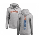 NBA Women's Nike New York Knicks #3 Tim Hardaway Jr. Ash Backer Pullover Hoodie