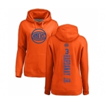 NBA Women's Nike New York Knicks #3 Tim Hardaway Jr. Orange One Color Backer Pullover Hoodie