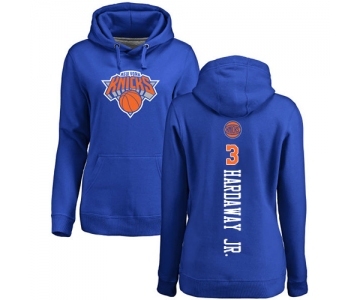 NBA Women's Nike New York Knicks #3 Tim Hardaway Jr. Royal Blue Backer Pullover Hoodie