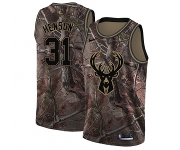 Youth Nike Milwaukee Bucks #31 John Henson Swingman Camo Realtree Collection NBA Jersey