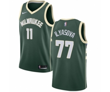 Youth Nike Milwaukee Bucks #77 Ersan Ilyasova Swingman Green NBA Jersey - Icon Edition
