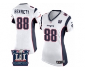 Women's Nike New England Patriots #88 Martellus Bennett White Super Bowl LI Champions NFL Jersey