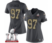 Women's Nike New England Patriots #97 Alan Branch Limited Black 2016 Salute to Service Super Bowl LI 51 NFL Jersey