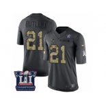 Youth Nike New England Patriots #21 Malcolm Butler Limited Black 2016 Salute to Service Super Bowl LI Champions NFL Jersey