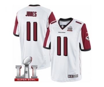 Men's Nike Atlanta Falcons #11 Julio Jones Limited White Super Bowl LI 51 NFL Jersey