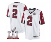Men's Nike Atlanta Falcons #2 Matt Ryan Limited White Super Bowl LI 51 NFL Jersey