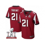 Men's Nike Atlanta Falcons #21 Desmond Trufant Elite Red Team Color Super Bowl LI 51 NFL Jersey
