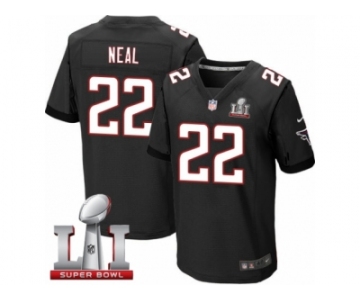 Men's Nike Atlanta Falcons #22 Keanu Neal Elite Black Alternate Super Bowl LI 51 NFL Jersey