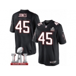 Men's Nike Atlanta Falcons #45 Deion Jones Limited Black Alternate Super Bowl LI 51 NFL Jersey