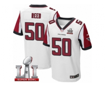 Men's Nike Atlanta Falcons #50 Brooks Reed Elite White Super Bowl LI 51 NFL Jersey
