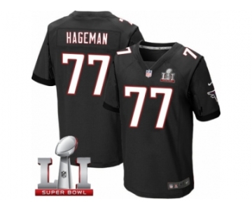 Men's Nike Atlanta Falcons #77 Ra'Shede Hageman Elite Black Alternate Super Bowl LI 51 NFL Jersey