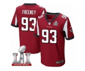 Men's Nike Atlanta Falcons #93 Dwight Freeney Elite Red Team Color Super Bowl LI 51 NFL Jersey