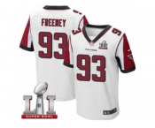 Men's Nike Atlanta Falcons #93 Dwight Freeney Elite White Super Bowl LI 51 NFL Jersey