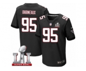 Men's Nike Atlanta Falcons #95 Jonathan Babineaux Elite Black Alternate Super Bowl LI 51 NFL Jersey
