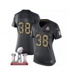 Women's Nike Atlanta Falcons #38 Dashon Goldson Limited Black 2016 Salute to Service Super Bowl LI 51 NFL Jersey
