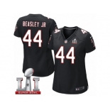 Women's Nike Atlanta Falcons #44 Vic Beasley Limited Black Alternate Super Bowl LI 51 NFL Jersey