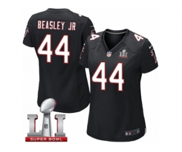 Women's Nike Atlanta Falcons #44 Vic Beasley Limited Black Alternate Super Bowl LI 51 NFL Jersey