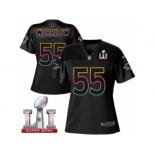 Women's Nike Atlanta Falcons #55 Paul Worrilow Game Black Fashion Super Bowl LI 51 NFL Jersey
