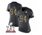 Women's Nike Atlanta Falcons #94 Tyson Jackson Limited Black 2016 Salute to Service Super Bowl LI 51 NFL Jersey