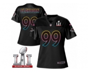 Women's Nike Atlanta Falcons #99 Adrian Clayborn Game Black Fashion Super Bowl LI 51 NFL Jersey