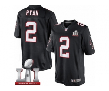 Youth Nike Atlanta Falcons #2 Matt Ryan Limited Black Alternate Super Bowl LI 51 NFL Jersey