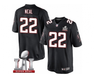 Youth Nike Atlanta Falcons #22 Keanu Neal Limited Black Alternate Super Bowl LI 51 NFL Jersey