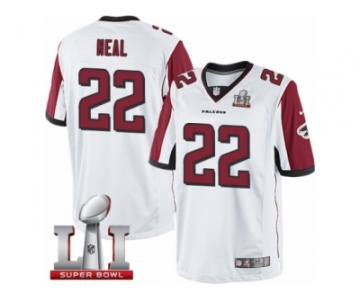 Youth Nike Atlanta Falcons #22 Keanu Neal Limited White Super Bowl LI 51 NFL Jersey