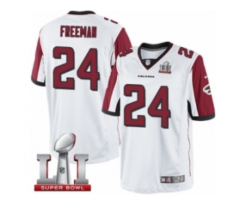 Youth Nike Atlanta Falcons #24 Devonta Freeman Limited White Super Bowl LI 51 NFL Jersey