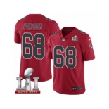 Youth Nike Atlanta Falcons #68 Mike Person Limited Red Rush Super Bowl LI 51 NFL Jersey