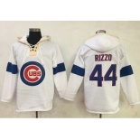 Chicago Cubs #44 Anthony Rizzo White Pullover Baseball Hoodie