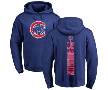 MLB Nike Chicago Cubs #15 Brandon Morrow Royal Blue Backer Pullover Hoodie
