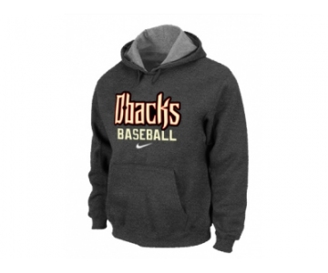 Arizona Diamondbacks Crimson Pullover Hoodie D.Grey