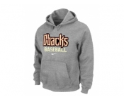 Arizona Diamondbacks Crimson Pullover Hoodie GREY