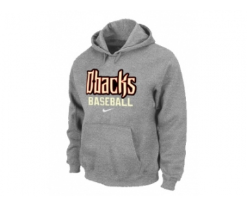 Arizona Diamondbacks Crimson Pullover Hoodie GREY