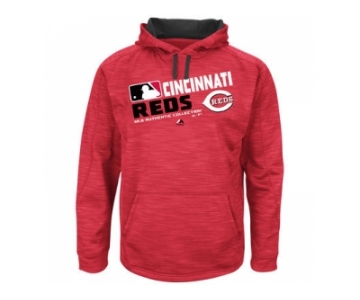 Men's Cincinnati Reds Authentic Collection Red Team Choice Streak Hoodie
