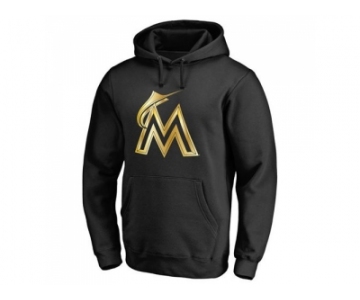 Miami Marlins Gold Collection Pullover Hoodie Black