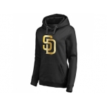 Women's San Diego Padres Gold Collection Pullover Hoodie Black