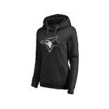 Women's Toronto Blue Jays Platinum Collection Pullover Hoodie Black