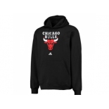 Adidas Chicago Bulls Black Logo Pullover Hoodie Sweatshirt