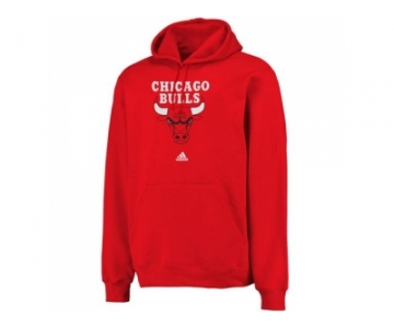 Adidas Chicago Bulls Red Logo Pullover Hoodie Sweatshirt